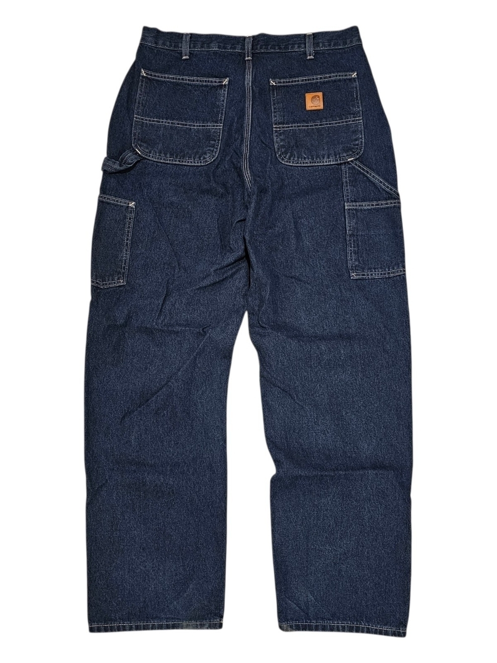 Carhartt Men's Dark Denim Relaxed Carpenter Jeans